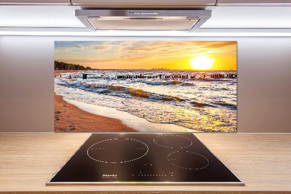 Keuken achterwand Zonsondergangstrand