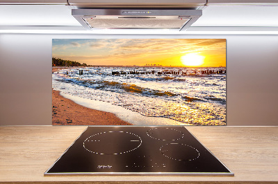 Keuken achterwand Zonsondergangstrand
