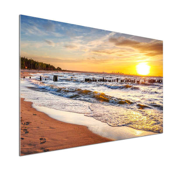 Keuken achterwand Zonsondergangstrand