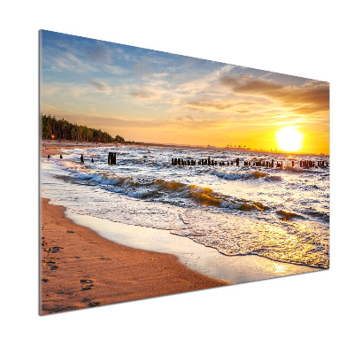 Keuken achterwand Zonsondergangstrand