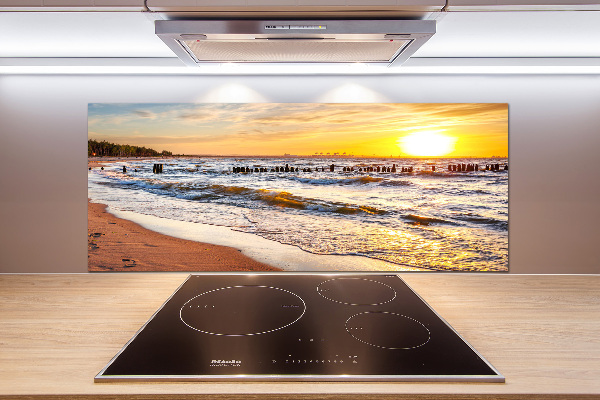 Keuken achterwand Zonsondergangstrand
