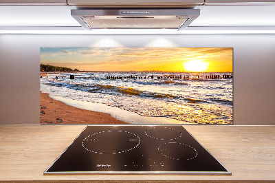 Keuken achterwand Zonsondergangstrand