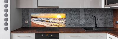 Keuken achterwand Zonsondergangstrand