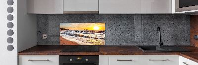Keuken achterwand Zonsondergangstrand