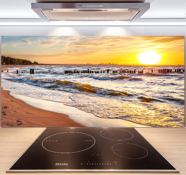 Keuken achterwand Zonsondergangstrand