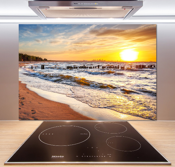 Keuken achterwand Zonsondergangstrand