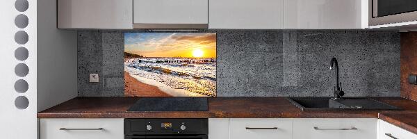 Keuken achterwand Zonsondergangstrand