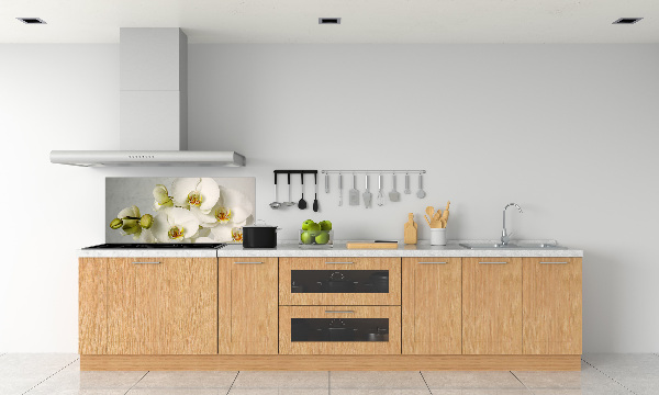 Keuken achterwand Witte orchidee