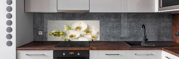 Keuken achterwand Witte orchidee