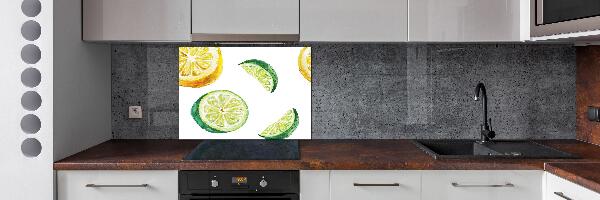 Spatscherm keuken Citroen en limoen