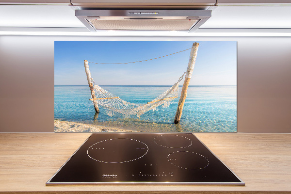 Achterwand keuken Hangmat aan zee