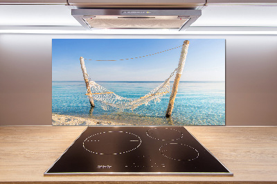 Achterwand keuken Hangmat aan zee