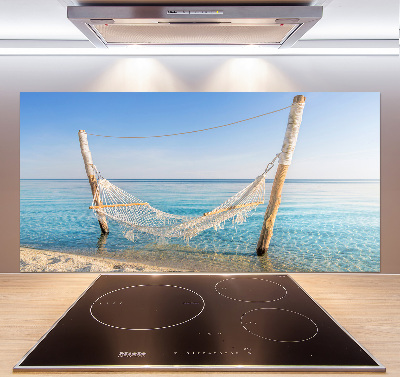 Achterwand keuken Hangmat aan zee