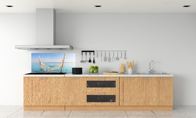 Achterwand keuken Hangmat aan zee