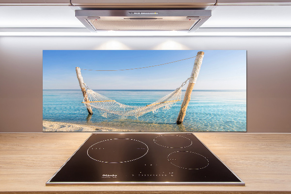 Achterwand keuken Hangmat aan zee