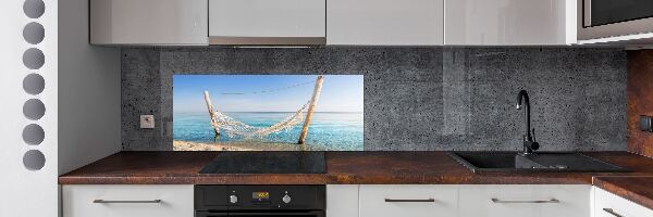 Achterwand keuken Hangmat aan zee