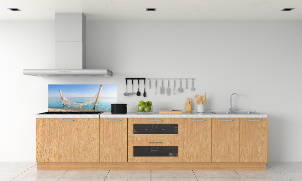 Achterwand keuken Hangmat aan zee