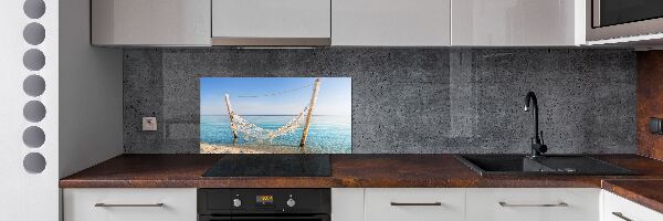 Achterwand keuken Hangmat aan zee
