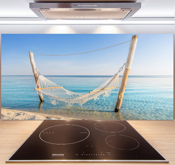Achterwand keuken Hangmat aan zee