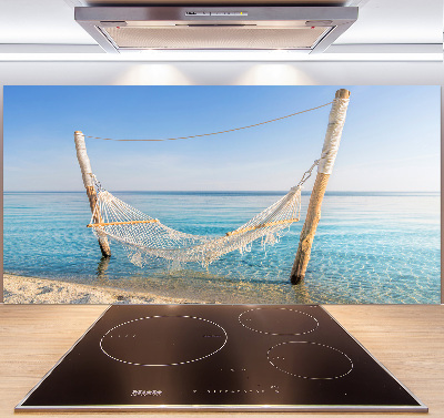 Achterwand keuken Hangmat aan zee