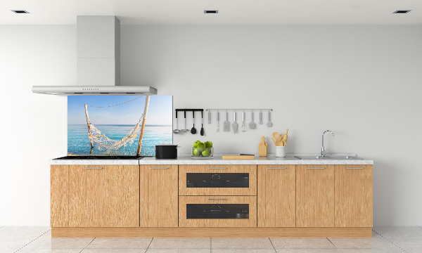 Achterwand keuken Hangmat aan zee