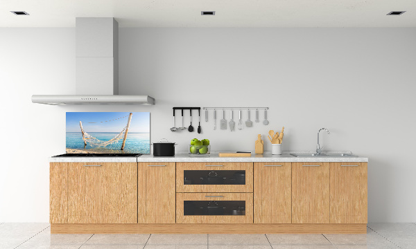 Achterwand keuken Hangmat aan zee