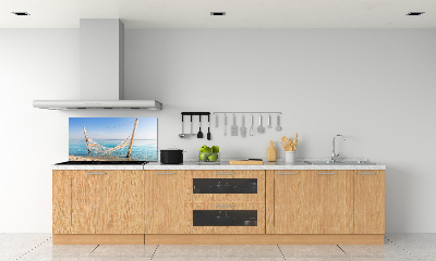 Achterwand keuken Hangmat aan zee