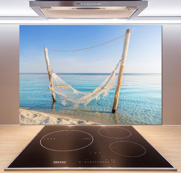 Achterwand keuken Hangmat aan zee
