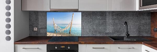 Achterwand keuken Hangmat aan zee