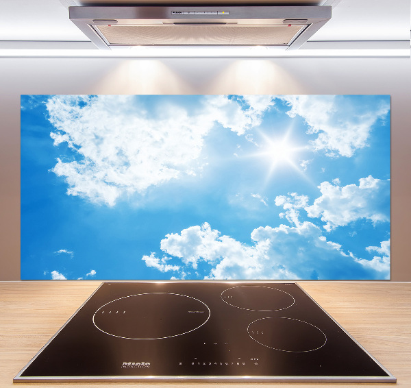 Spatscherm keuken Wolken aan de hemel
