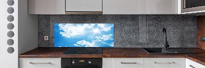 Spatscherm keuken Wolken aan de hemel