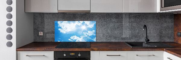 Spatscherm keuken Wolken aan de hemel