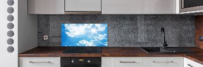 Spatscherm keuken Wolken aan de hemel