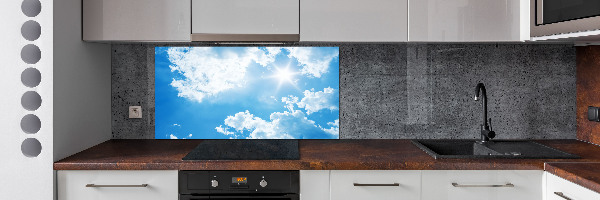 Spatscherm keuken Wolken aan de hemel
