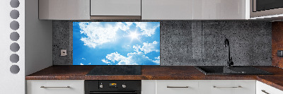 Spatscherm keuken Wolken aan de hemel