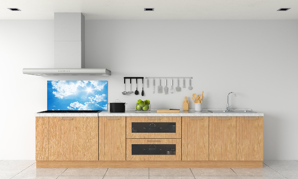 Spatscherm keuken Wolken aan de hemel