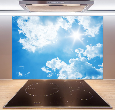 Spatscherm keuken Wolken aan de hemel