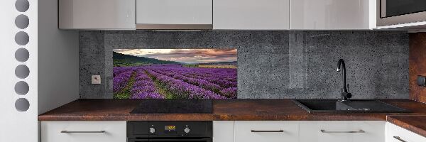 Spatplaat keuken Lavendelveld