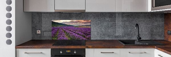 Spatplaat keuken Lavendelveld