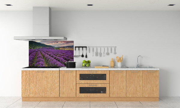 Spatplaat keuken Lavendelveld