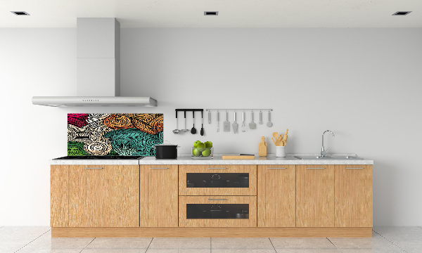 Achterwand keuken Abstracte veren