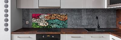 Achterwand keuken Abstracte veren