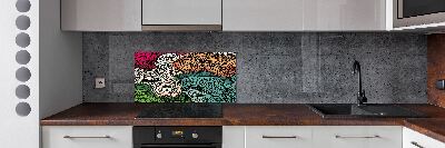 Achterwand keuken Abstracte veren