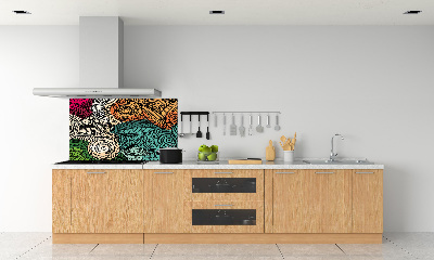 Achterwand keuken Abstracte veren