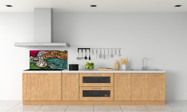 Achterwand keuken Abstracte veren