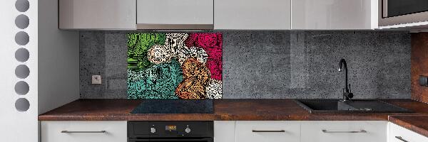 Achterwand keuken Abstracte veren