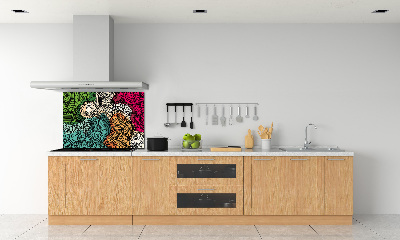 Achterwand keuken Abstracte veren