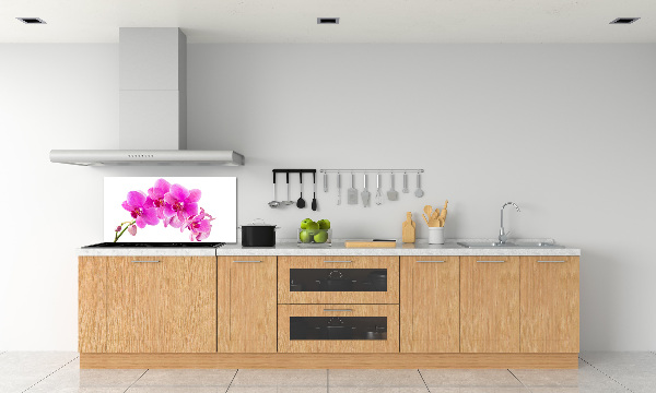 Spatscherm keuken Roze orchidee
