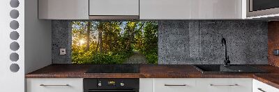 Spatplaat keuken Woud