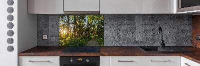 Spatplaat keuken Woud